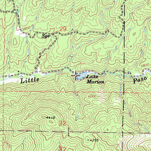 Topographic Map of Lake Marion, CA