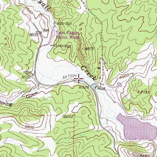 Topographic Map of Michael A Mahoney Ditch, CO