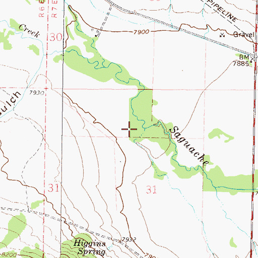 Topographic Map of Morrison Ditch, CO