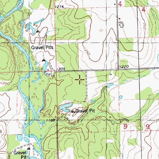 Topographic Map of Owen Wastewater Treatment Facility, WI