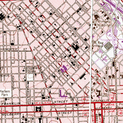 Topographic Map of Royal Theatre (historical), MD