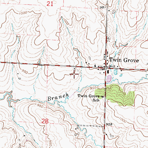 Topographic Map of Schmidt Farms, WI