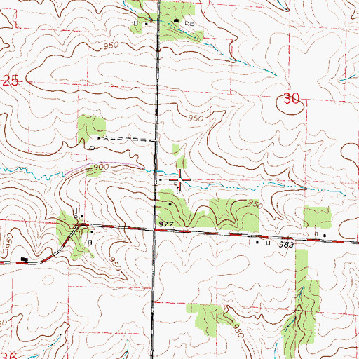 Topographic Map of Wyss Homestead Farm, WI
