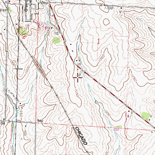 Topographic Map of Sacker Dairy Farm, WI