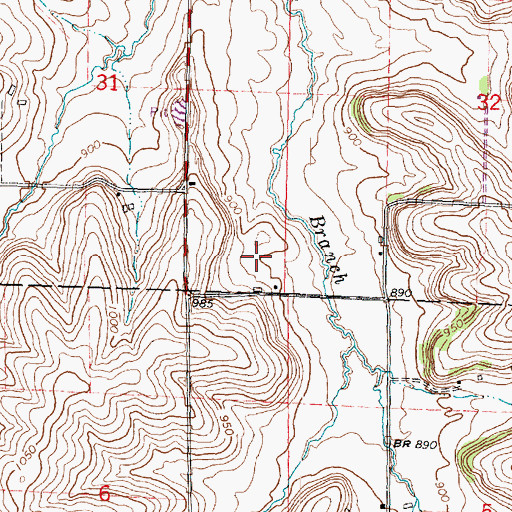 Topographic Map of Mahlkuch's Dairy, WI