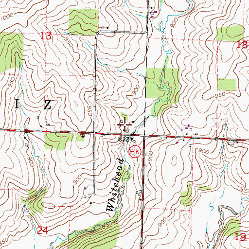 Topographic Map of P and M Dairy, WI