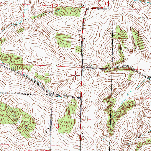 Topographic Map of Lone Pine Dairy, WI