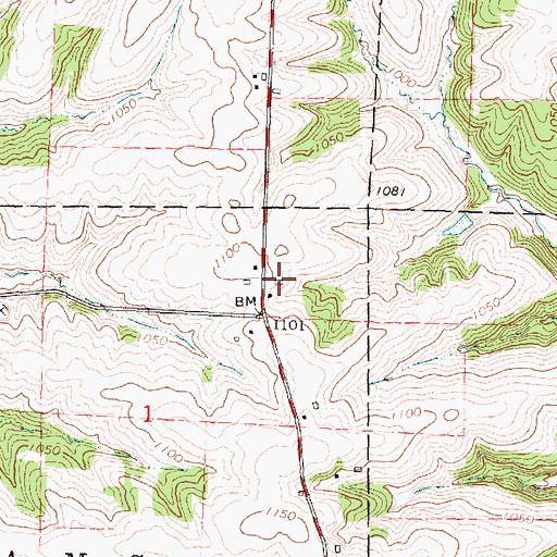 Topographic Map of Prairie Ridge Farm, WI