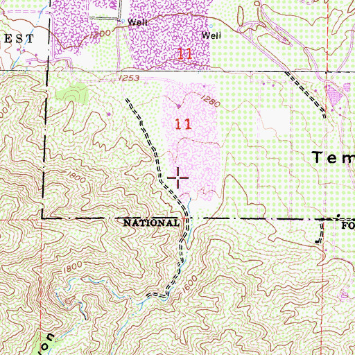 Topographic Map of Mayhew Canyon, CA