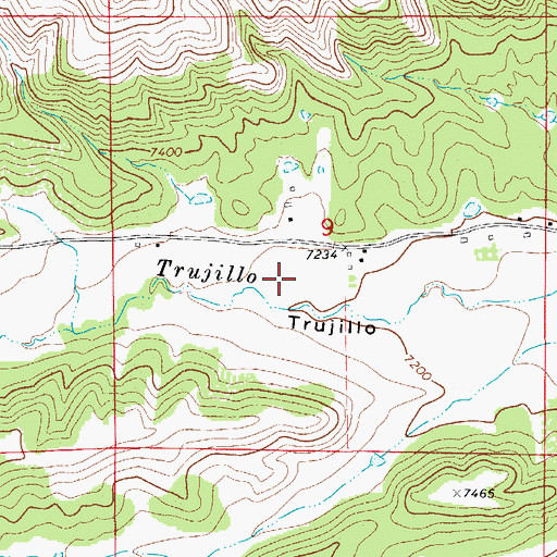 Topographic Map of Northside Vigil Ditch, CO