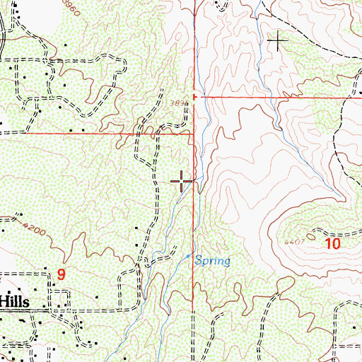 Topographic Map of McClure Canyon, CA