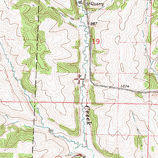 Topographic Map of Kadence Farm, WI