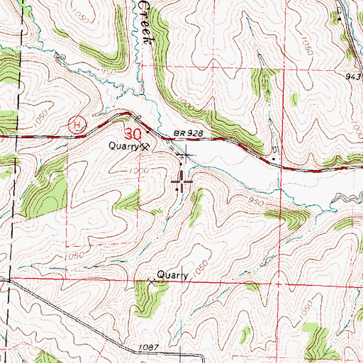 Topographic Map of Country Hills Farm, WI