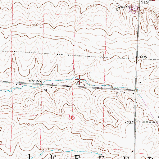 Topographic Map of Meier Farm, WI