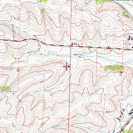Topographic Map of Mansfield Farm, WI