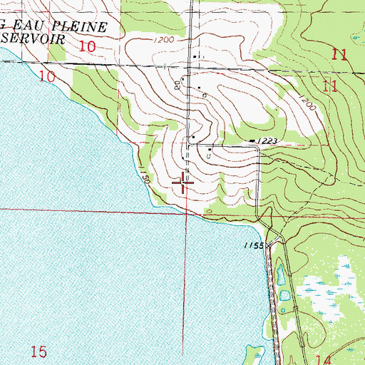 Topographic Map of Clark Ginseng Farm, WI
