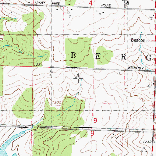Topographic Map of K and S Dairy Farm, WI