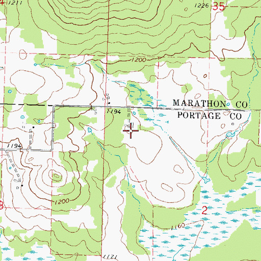 Topographic Map of Lassa Dairy Farms, WI