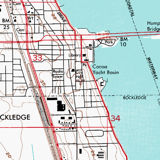 Topographic Map of Derby Street Chapel (historical), FL