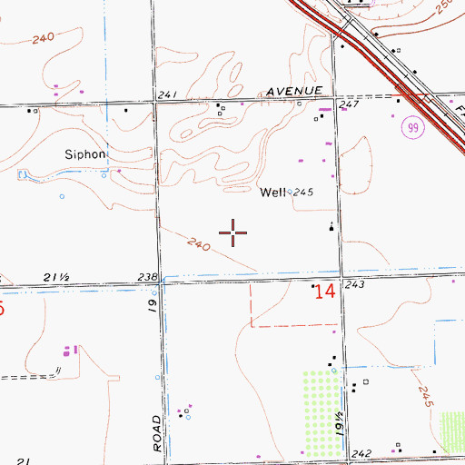 Topographic Map of Fairmead Landfill, CA