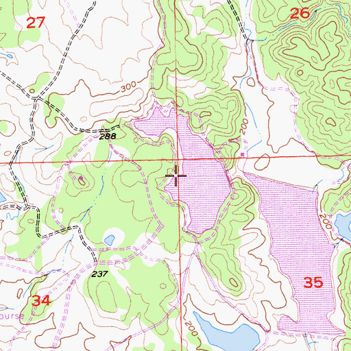 Topographic Map of Lake Chesbro, CA