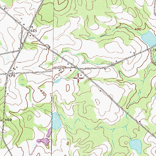 Topographic Map of Hartley Farms, GA