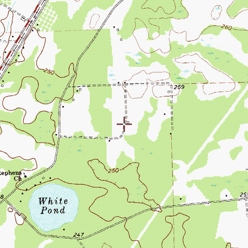 Topographic Map of Hartley Farm, GA