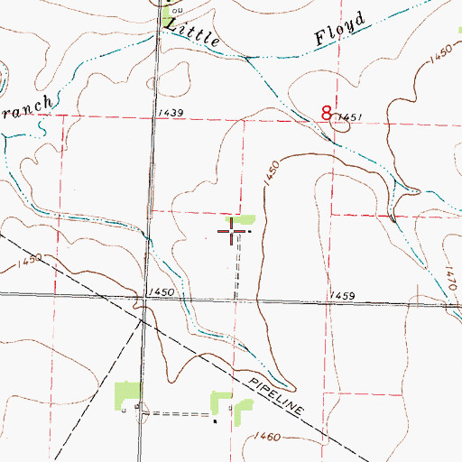 Topographic Map of Vollink Farms, IA
