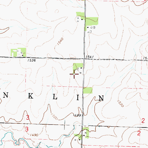 Topographic Map of D and J Farms, IA