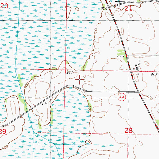 Topographic Map of Fox Lake Sewage Treatment Plant, WI