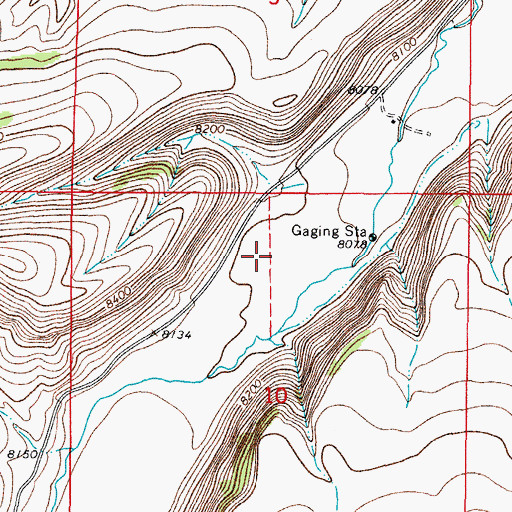 Topographic Map of Pino Real Ditch, CO