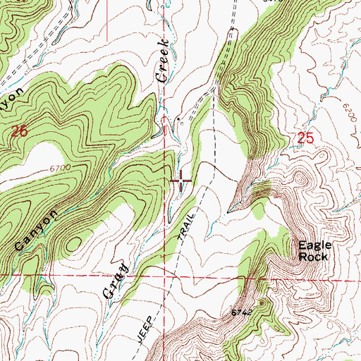 Topographic Map of Pioneer Ditch Number 1, CO