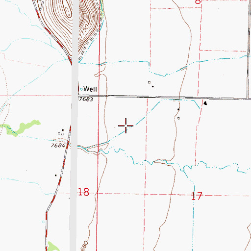 Topographic Map of Proffitt Company Ditch, CO