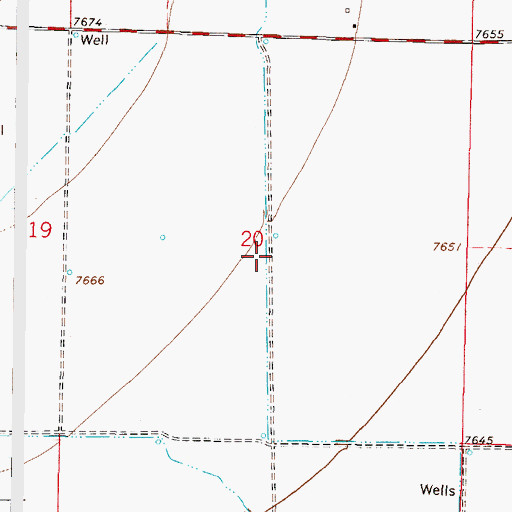 Topographic Map of Proffitt McDonough Ditch, CO