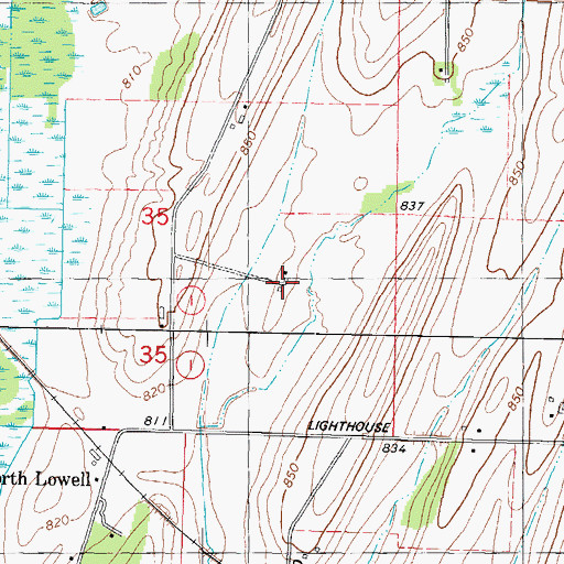 Topographic Map of Remington Farm, WI