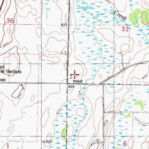 Topographic Map of Willowbrook Farm, WI