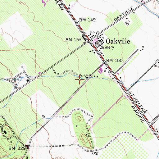 Topographic Map of Saint Stephens Episcopal Church, CA