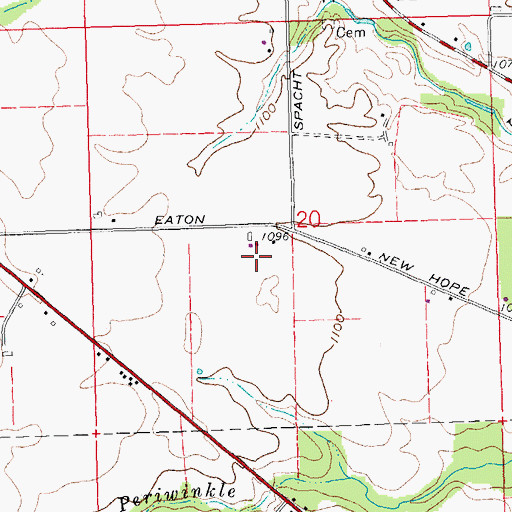 Topographic Map of Lynch Farms, OH