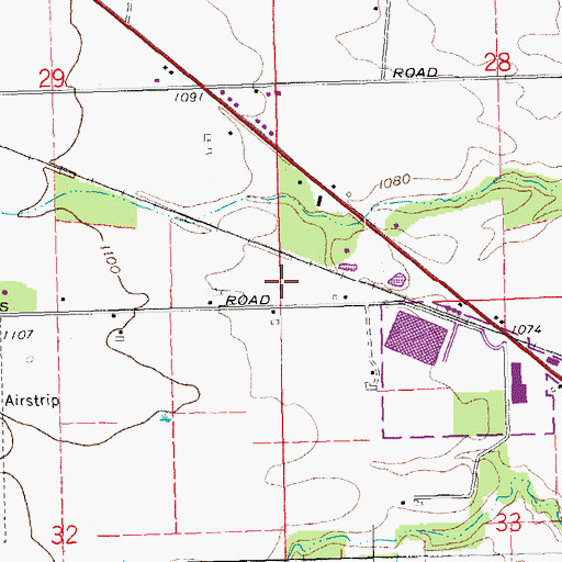Topographic Map of Lone Sycamore Farms, OH