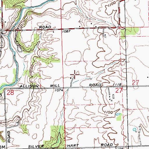 Topographic Map of Four Mile Farm, OH