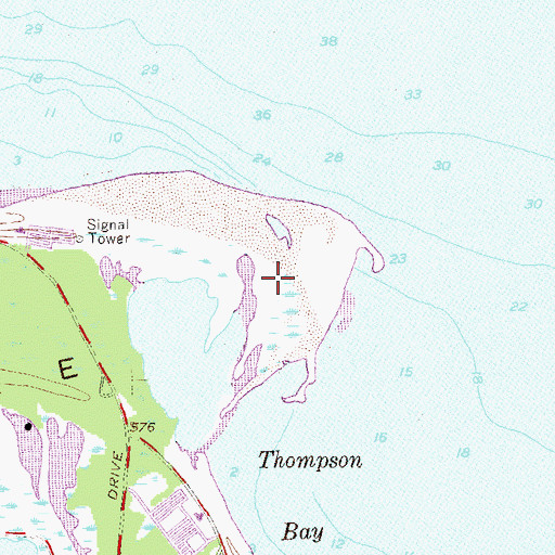 Topographic Map of Gull Point Natural Area, PA