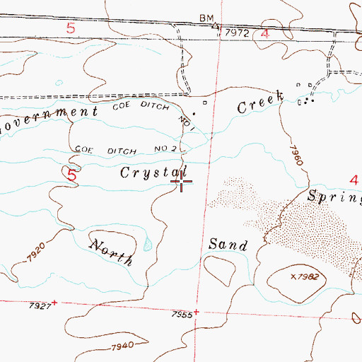 Topographic Map of Rough and Ready Ditch, CO