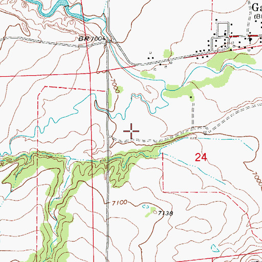 Topographic Map of Roy Ditch, CO