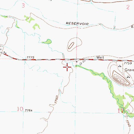 Topographic Map of Russell Ditch 4, CO
