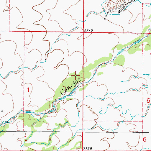 Topographic Map of Salazar Ditch, CO