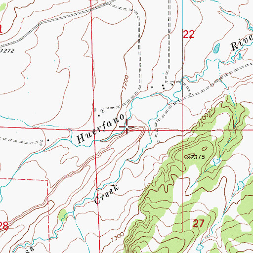 Topographic Map of Sanchez Ditch, CO