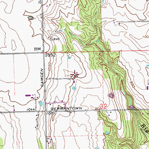 Topographic Map of Future Manner Farms, OH