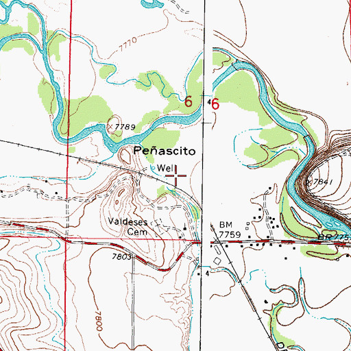 Topographic Map of Silva Ditch, CO