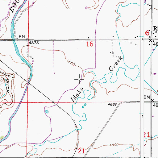 Topographic Map of Smith and Emmons Ditch, CO