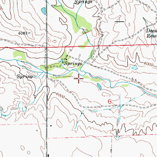 Topographic Map of Southside Ditch, CO